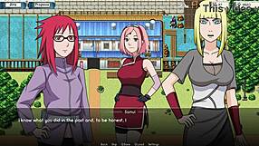Naruto hentai with 75 naked ninja babes in action
