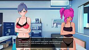 Cartoon porn with deepthroat and cum in mouth action