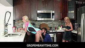 Hardcore sex with big tits blonde teen and friend
