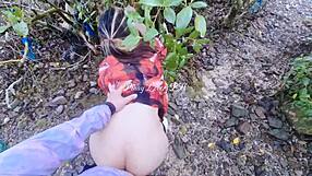 Public beach sex with a horny Asian babe gets wild