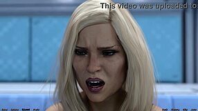 3D animated porn with big tits and facial cum shot