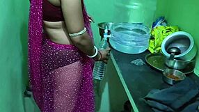 Big black cock penetrates tight asshole of hot Indian bhabhi
