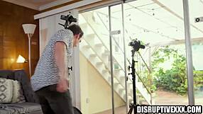 A gay porn director has sex with his fan who is a nerd