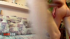 Young woman with big natural tits makes love with older man
