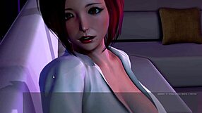 Big tits and anal sex in a video game
