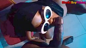 Oloshoboyfriend's first hardcore standing sex with queen roxy