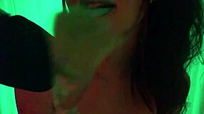 Close up and personal naked body painting with ASMR and an erotic fingering scene