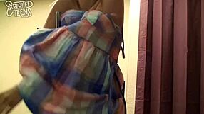 A small dark-haired woman appears in her first adult movie