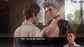 3D cartoon of a sexy MILF's treasure hunt
