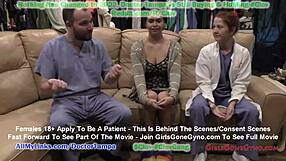Gyno exam with hidden camera: tight pussy and big tits