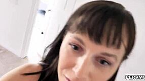 MILF Alana Cruise helps stepson with his boner