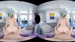 Arya Fae's Valentine anal in virtual reality with a blonde harlot