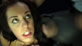 Big cocked stud picks up teen for some deep throat action