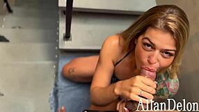 Big tits Latina gets fucked in public POV