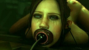 Beautiful women in cosplay in a BDSM room