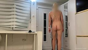 The delivery guy came in and saw me naked and refused to leave