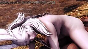 Black man has sex with characters from Final Fantasy XIV
