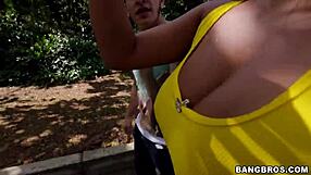 Beautiful Colombian woman with nice ass and big boobs gets fucked hard
