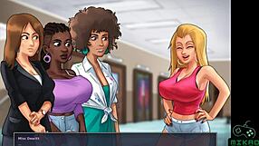 Cheerleader gets it on with horny teacher in class