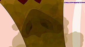 Beautiful women with big butts and men with big penises in cartoon porn
