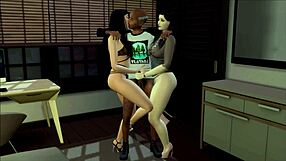 Grandfather’s new love interest gets a rough treatment in a group sex scene