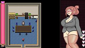 Office worker gets caught in the act in this hentai game called Phantom Thief Sylphy 2