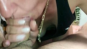 MILF gets messy with facial and deepthroat compilation