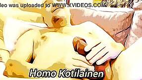 Gay animated video made at home with a fat slut and a big ass