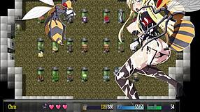 Chris plays Kagura HGame and has a thrilling time with anime robots