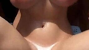 Interracial bukkake gangbang on nudist beach for all