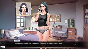 Outdoor hentai action with a hot model and anime-style gameplay