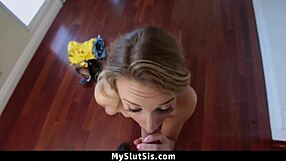 Stepbro secretly observes stepsis on her way to her room – a forbidden desire