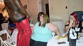 Big assed Jamaican stripper surprises MILFS with her dancing skills