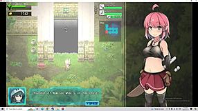 Redhead seeks more runes in this Hentai RPG game