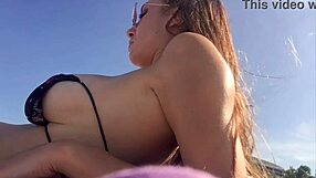 Italian MILF Artemisia shows off her big tits in Florida