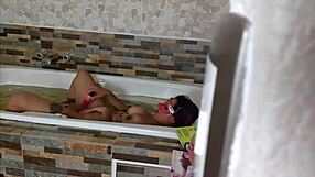 Dana and Luna's steamy spying and squirting session