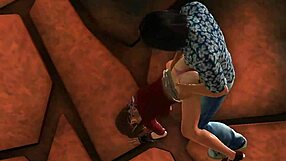 Hentai gameplay is in this anime porn video with Aerith