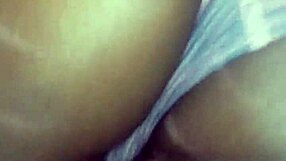 Ebony babe’s big and juicy ass gets wet and wild in public