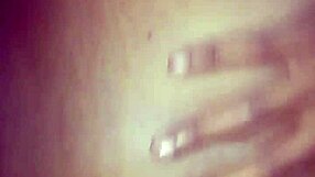 Fingered and fucked amateur black babe gets her pussy until she cums