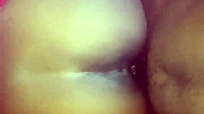 Fingered and fucked amateur black babe gets her pussy until she cums